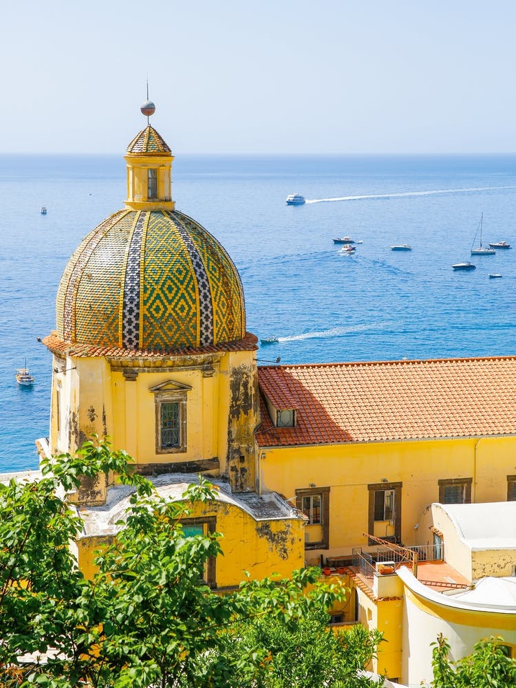 Positano Yellow Church