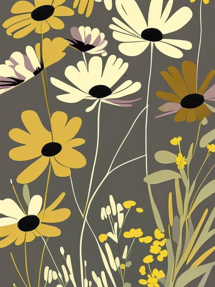 Coreopsis Wildflower Modern Muted Colours