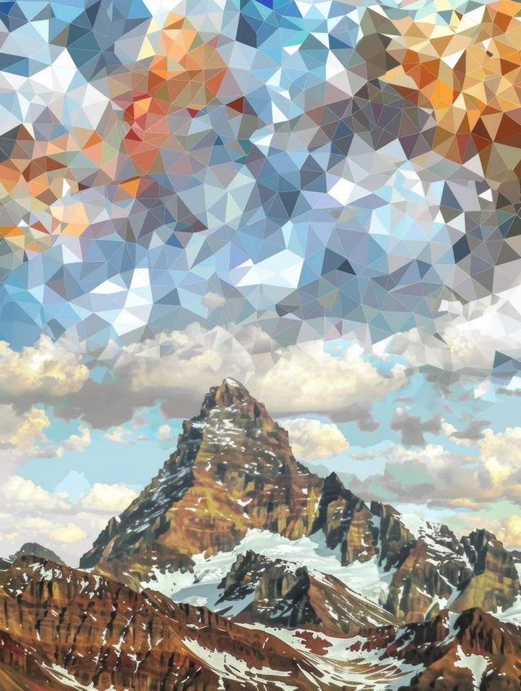 Abstract Mountain Painting 14