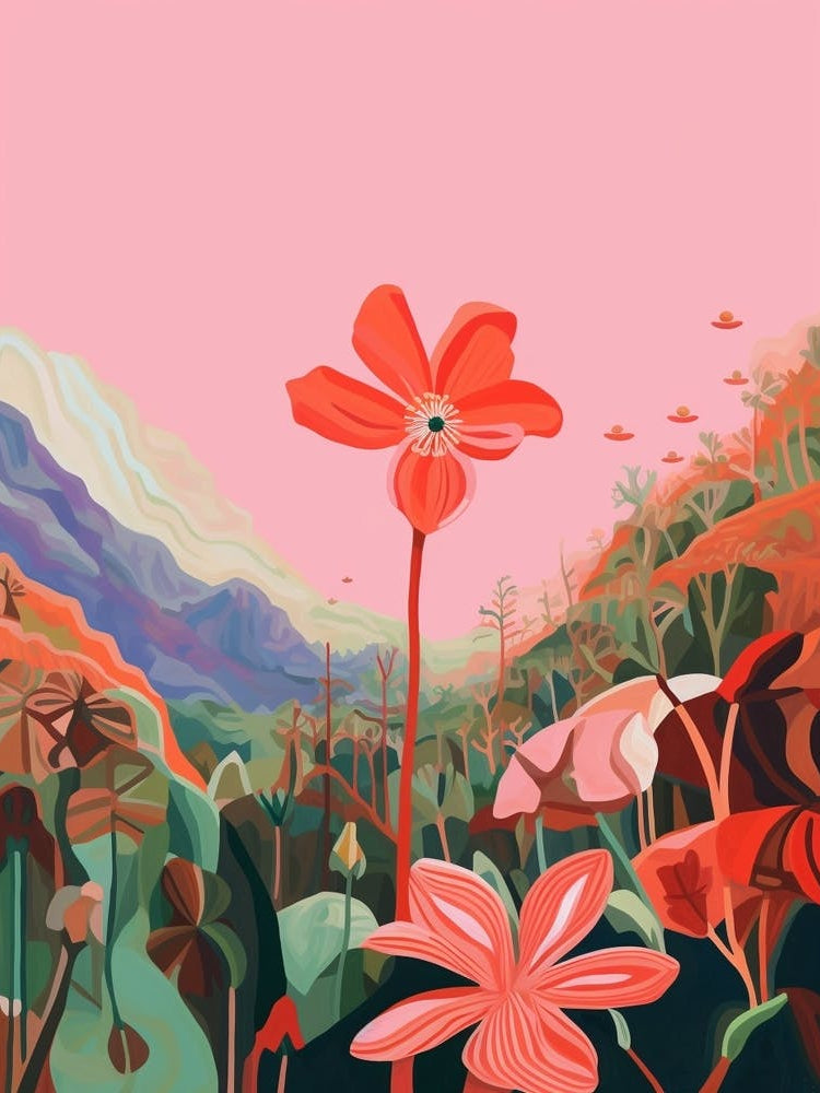 Boho Wildflower Painting Shooting Star 3