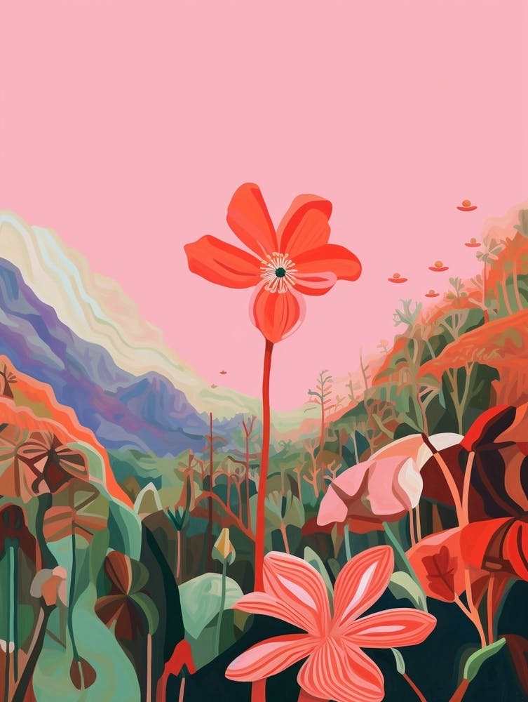 Boho Wildflower Painting Shooting Star 3