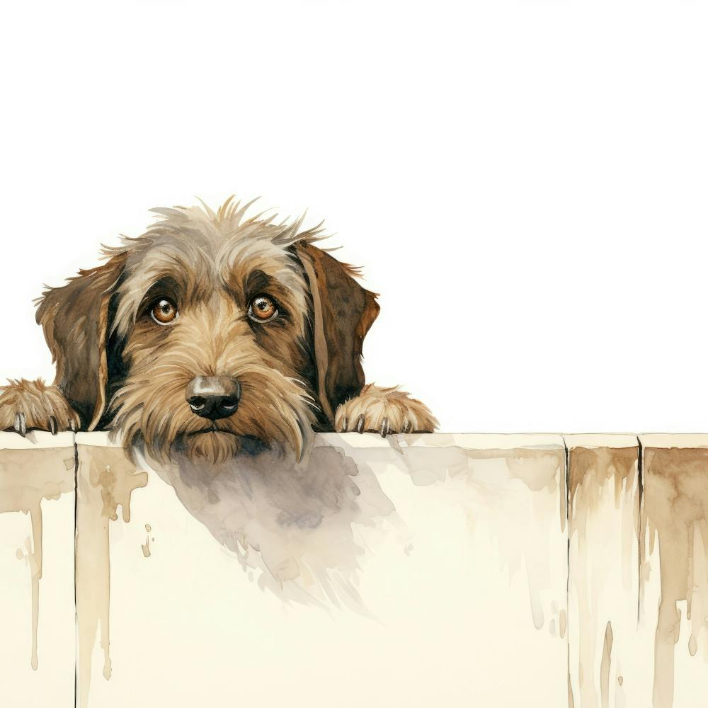 Wirehaired Pointing Griffon Dog 1