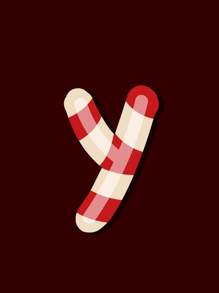 Candy Cane Christmas Letters Living Room Holiday Display 25