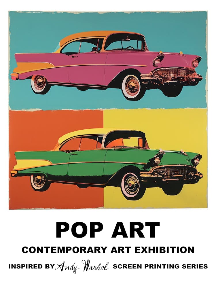 Poster Chairs Pop Art 2