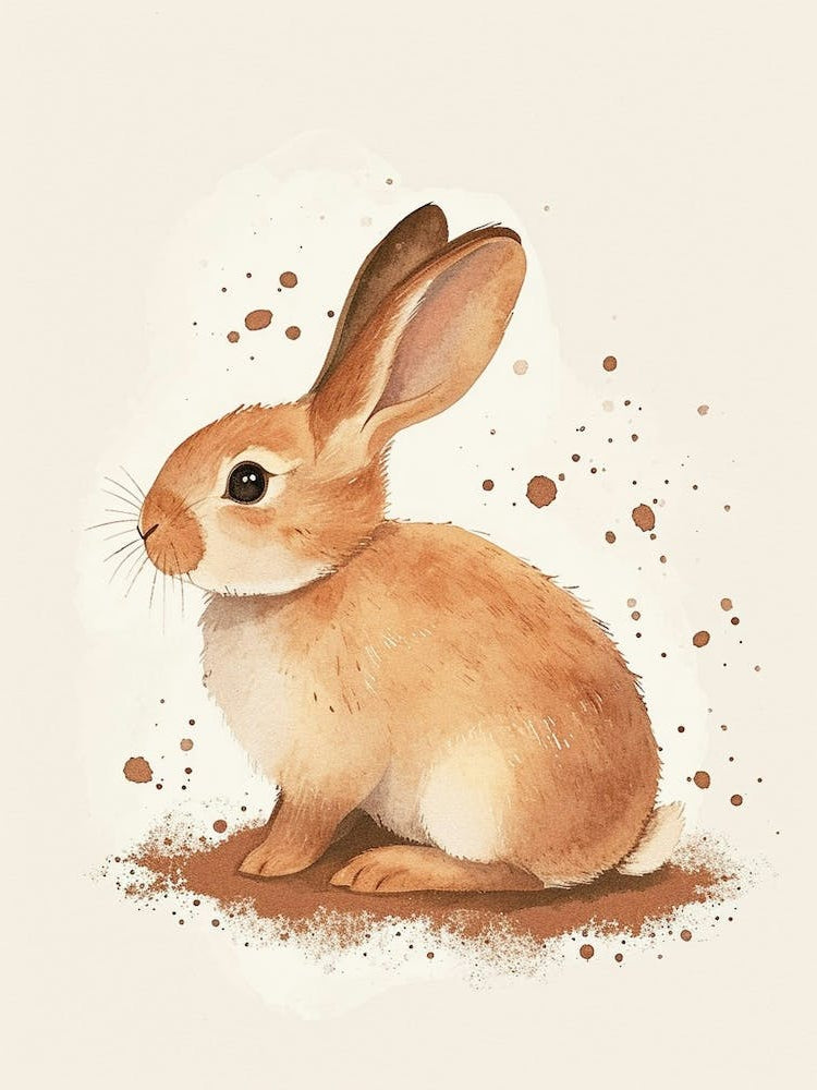 Tans Rabbit Nursery Illustration 1