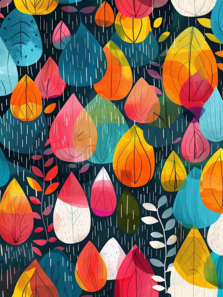 Autumn Leaves In The Rain