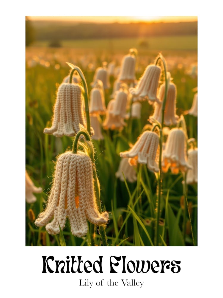 Knitted Flowers Lily Of The Valley 7