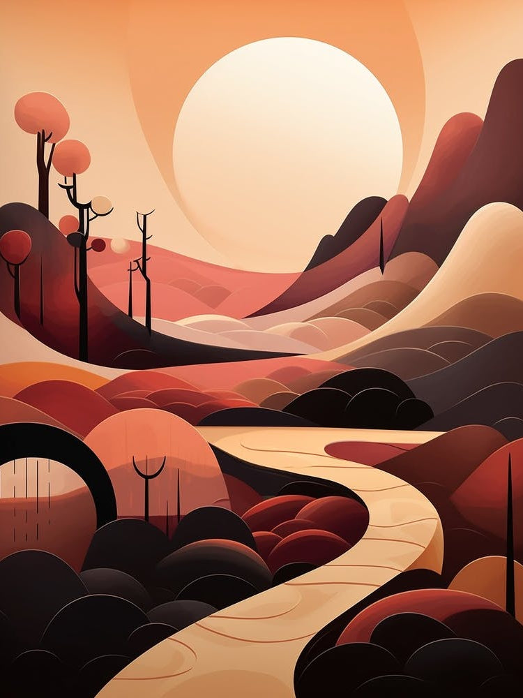 Abstract Minimalist Landscape 11