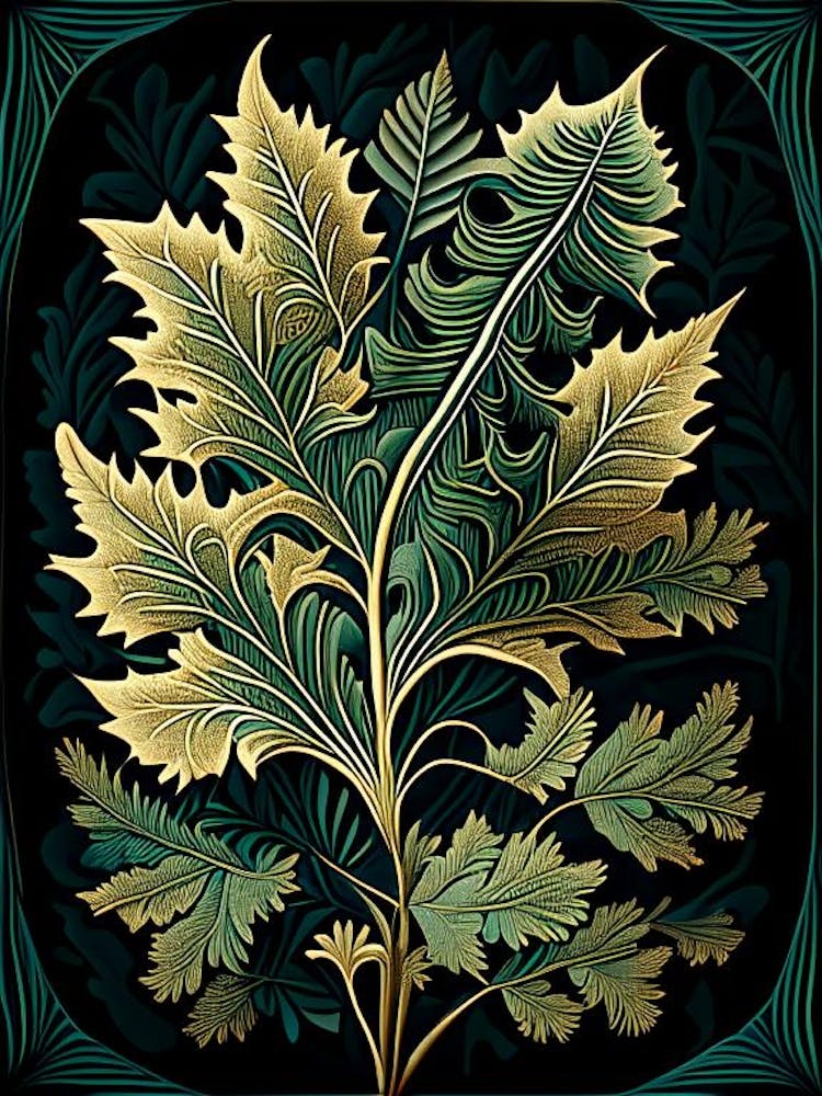 Tamarack Leaf Vintage Botanical 2