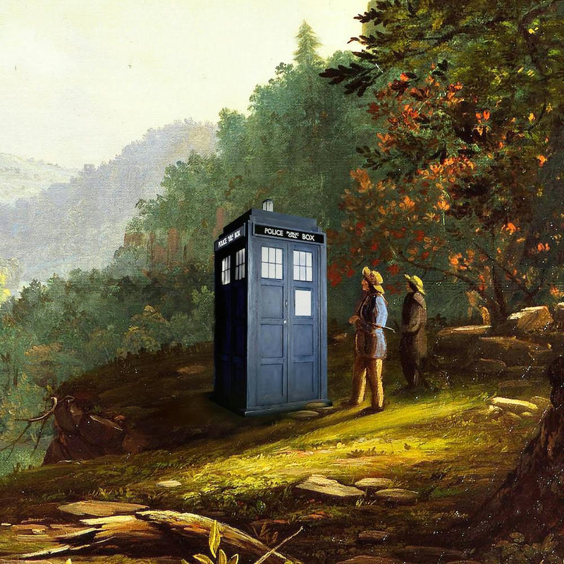 Vintage Tardis Square