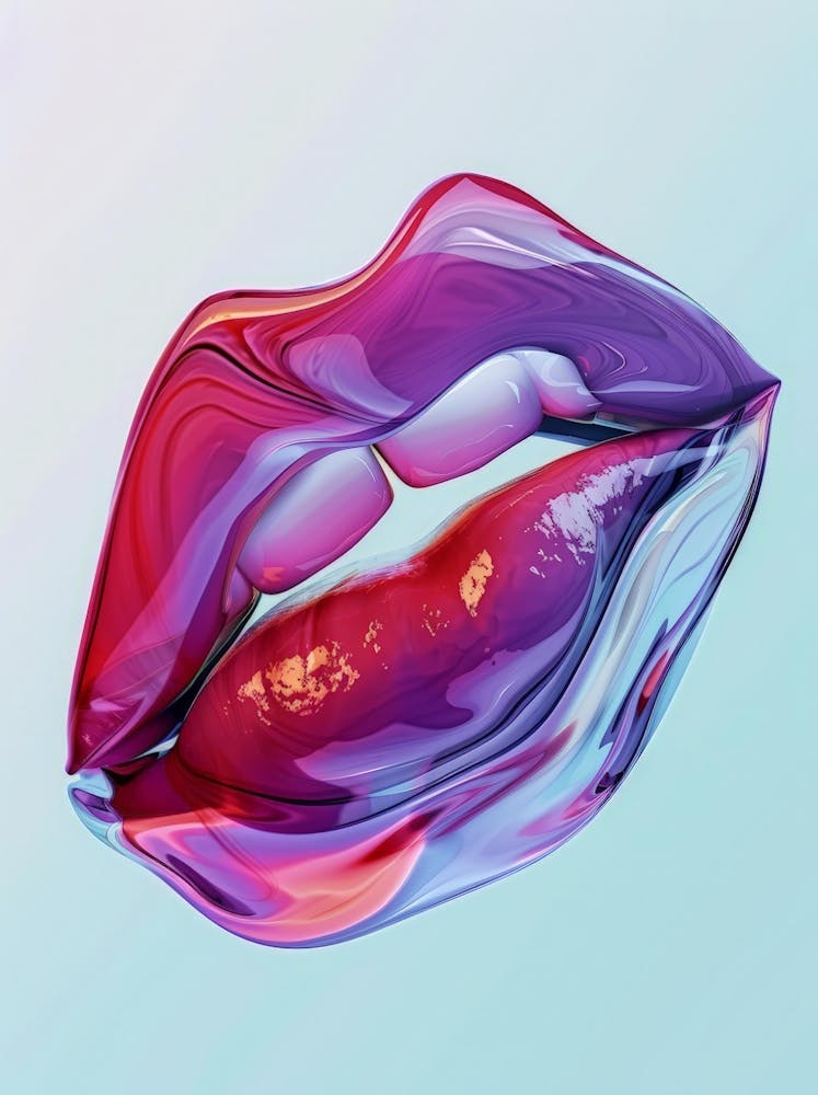 Abstract Of Lips