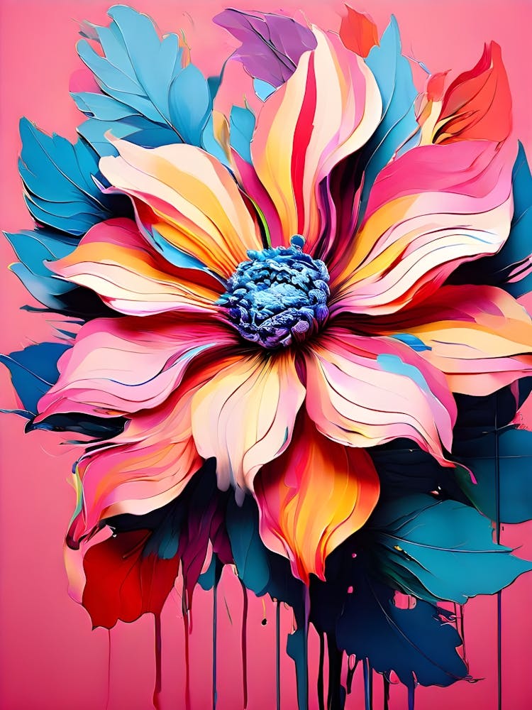 Abstract Flower Painting 12