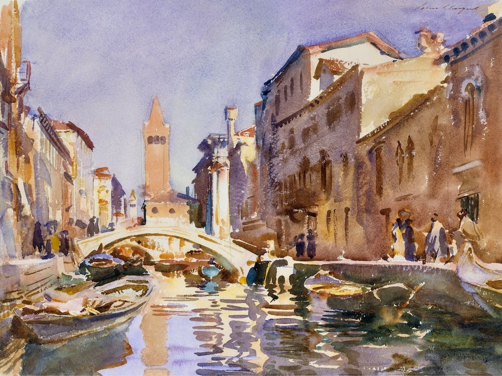 Venetian Canal Venice, John Singer Sargent