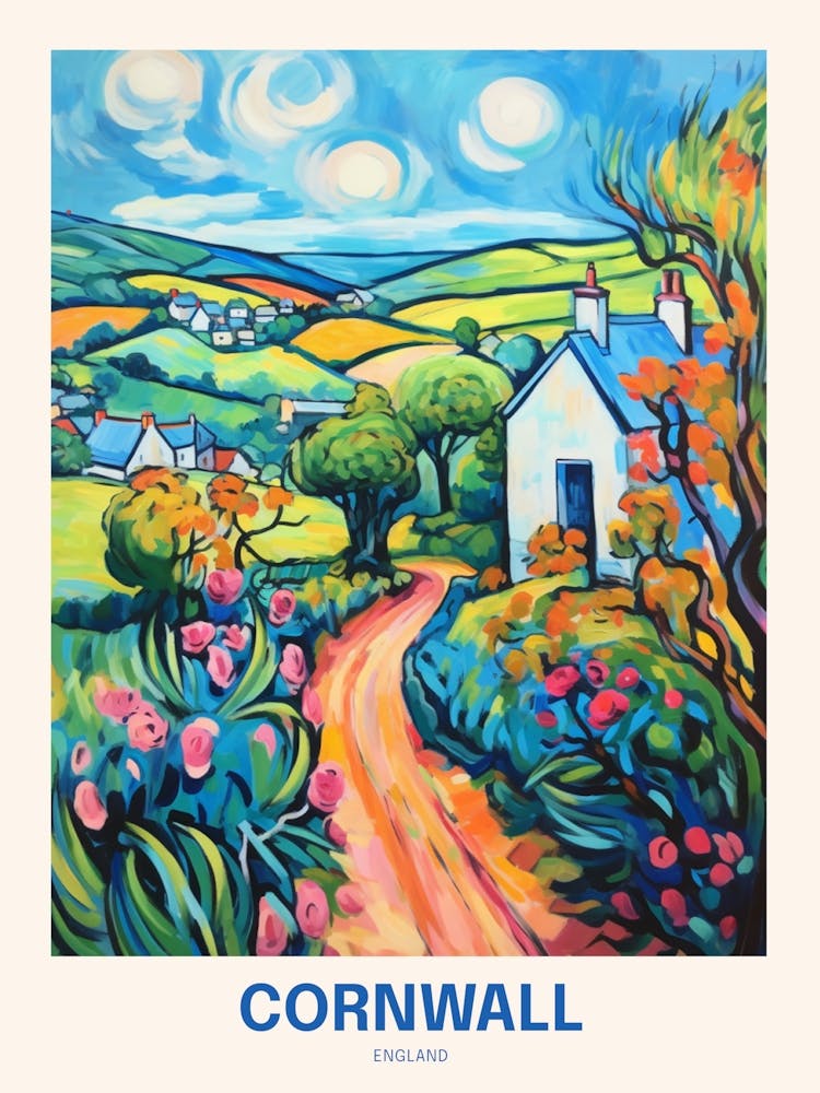 Cornwall England Uk Travel Poster