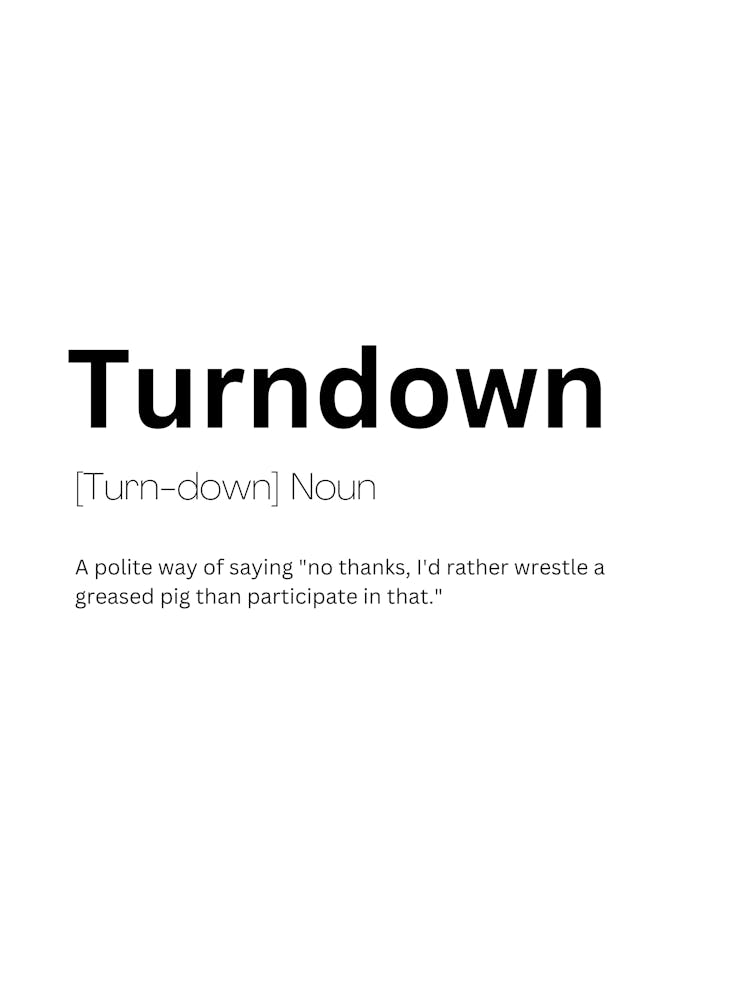 Turndown Definition Bedeutung