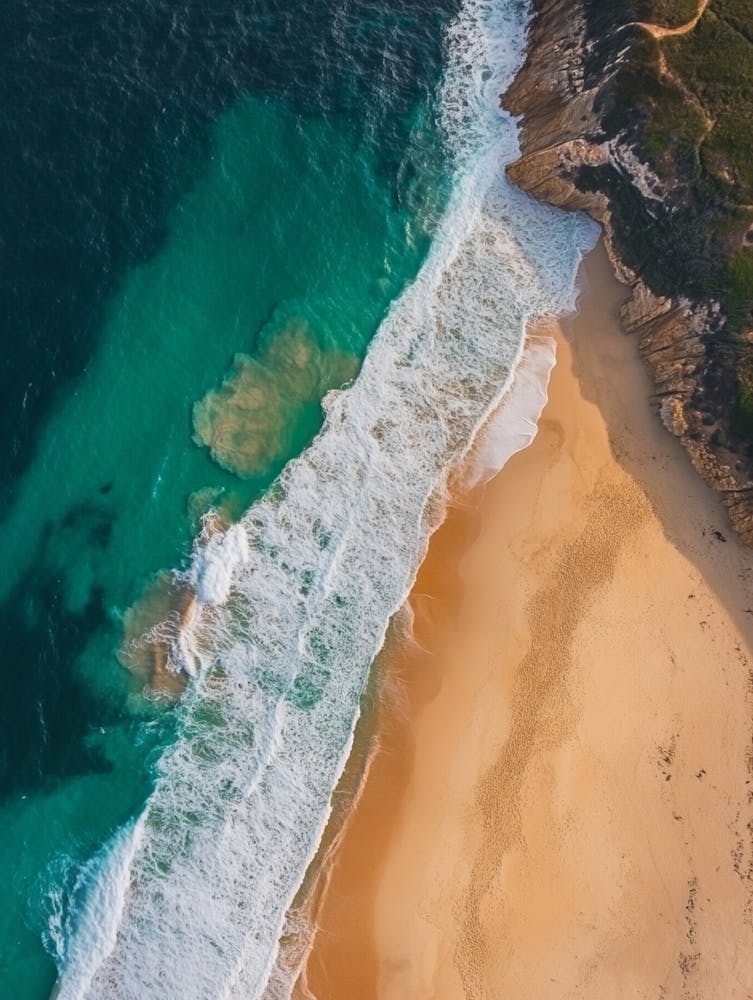 Aerial View Of Sydney Beach