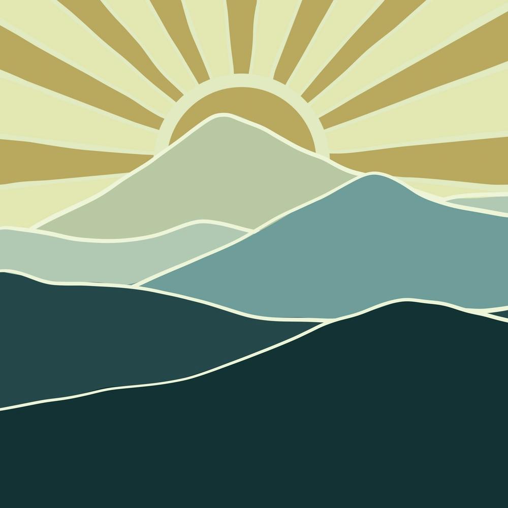 Sunrise Over Mountains 2