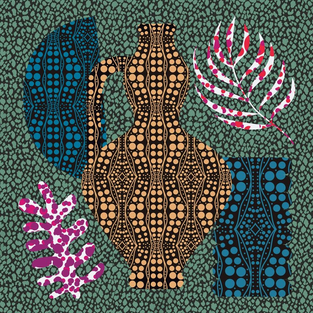 Mosaic Bohemian Composition Square