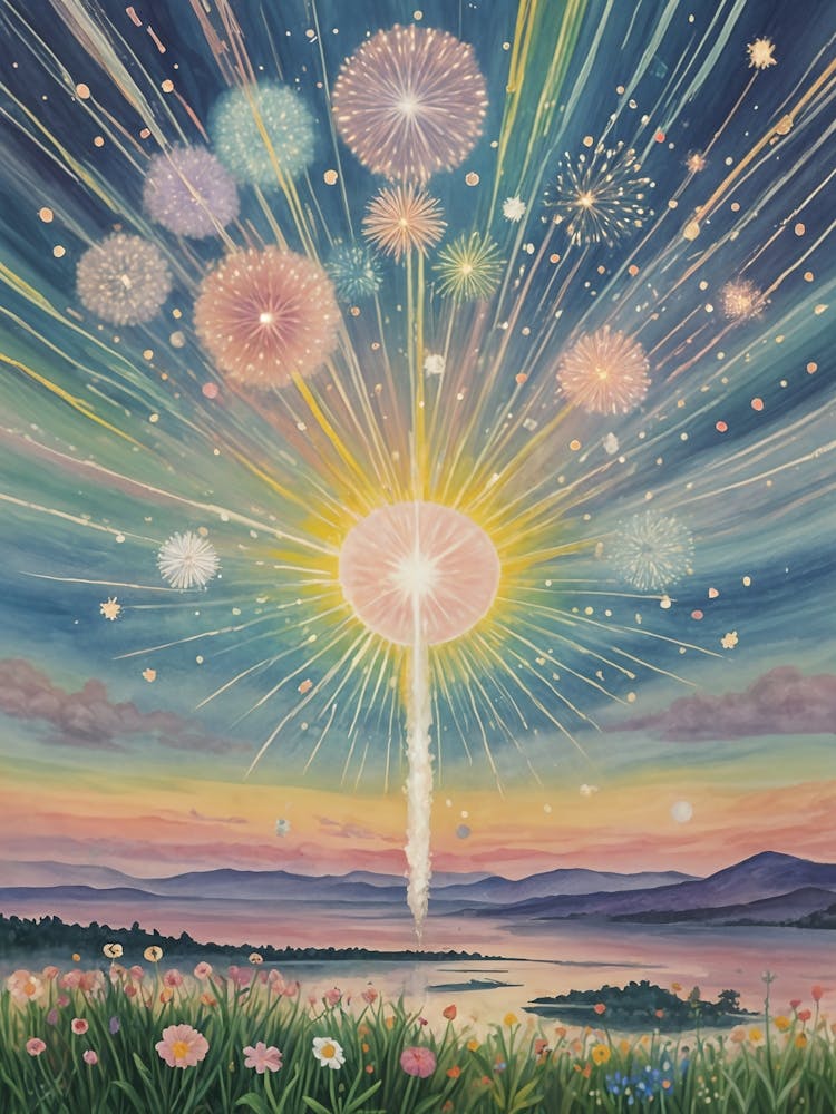 Fireworks In Pastel