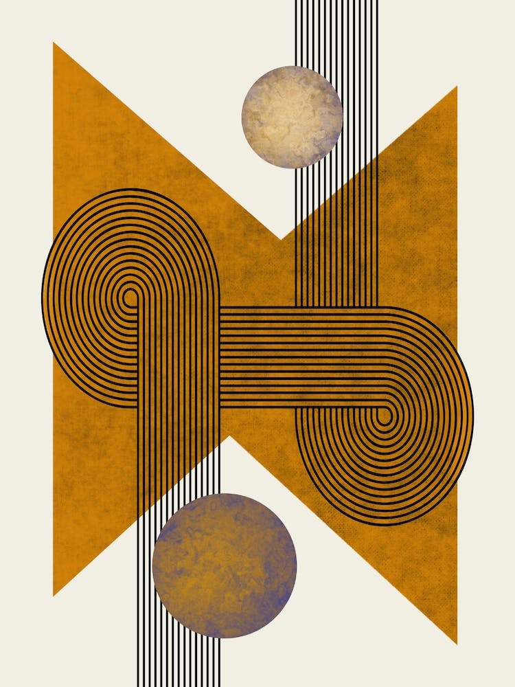 Textured Mid Century Composition 4