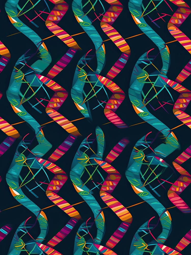 Dna Art Abstract Painting 6