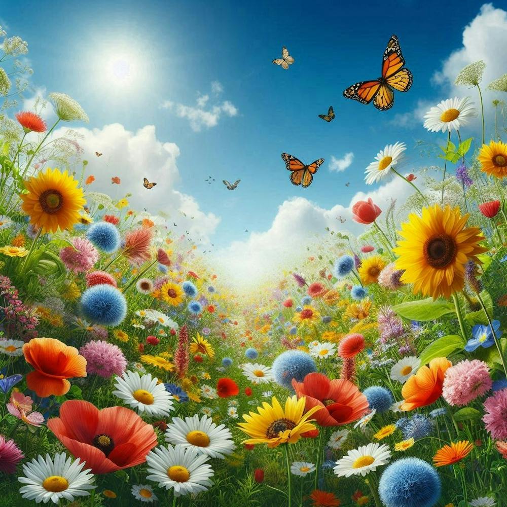 garden meadow botanical wildflowers 1