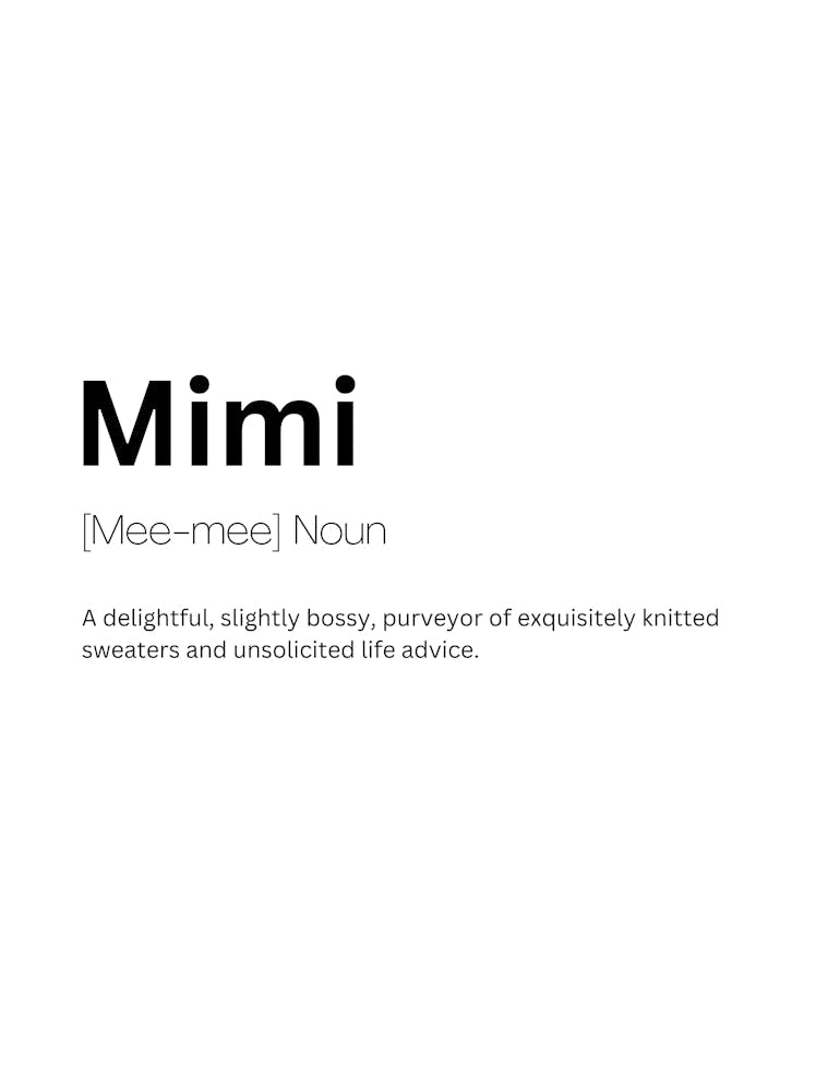 Mimi Definition Meaning
