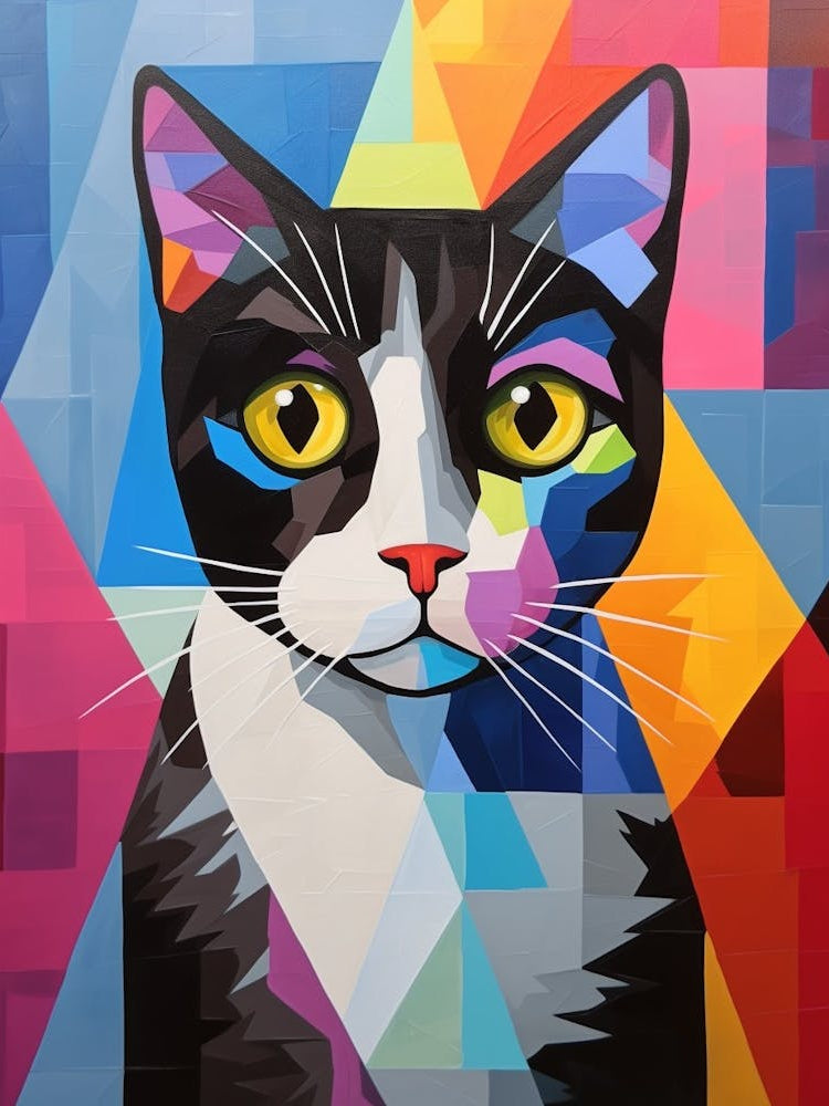 Cat Abstract Pop Art 5