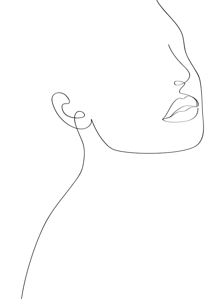 Portrait Of A Woman Line art