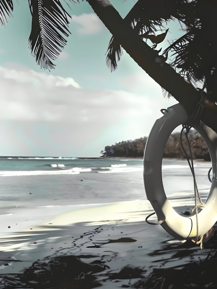 Life Ring On The Beach