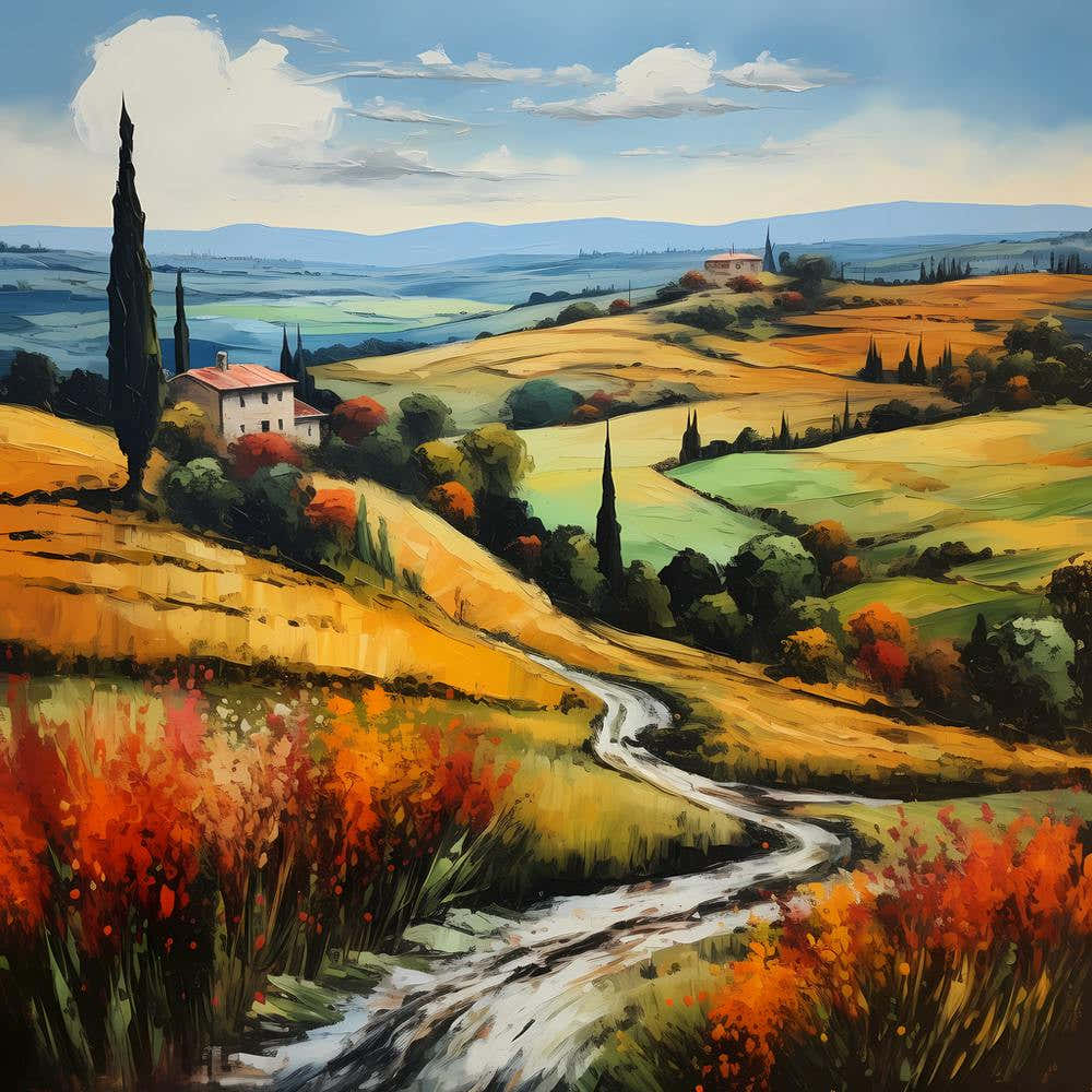 Abstract Echoes of Positano