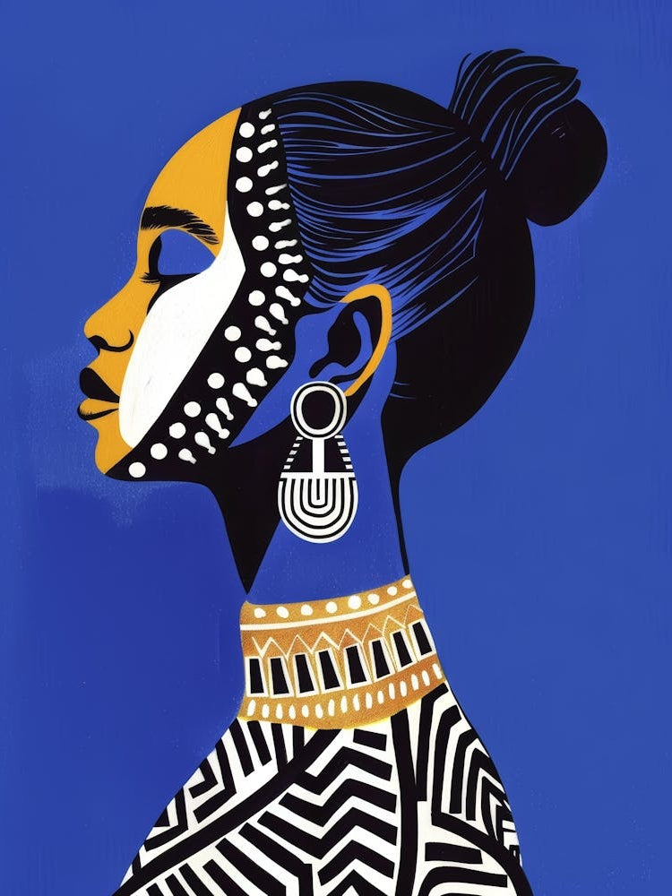African Woman Canvas Print 14
