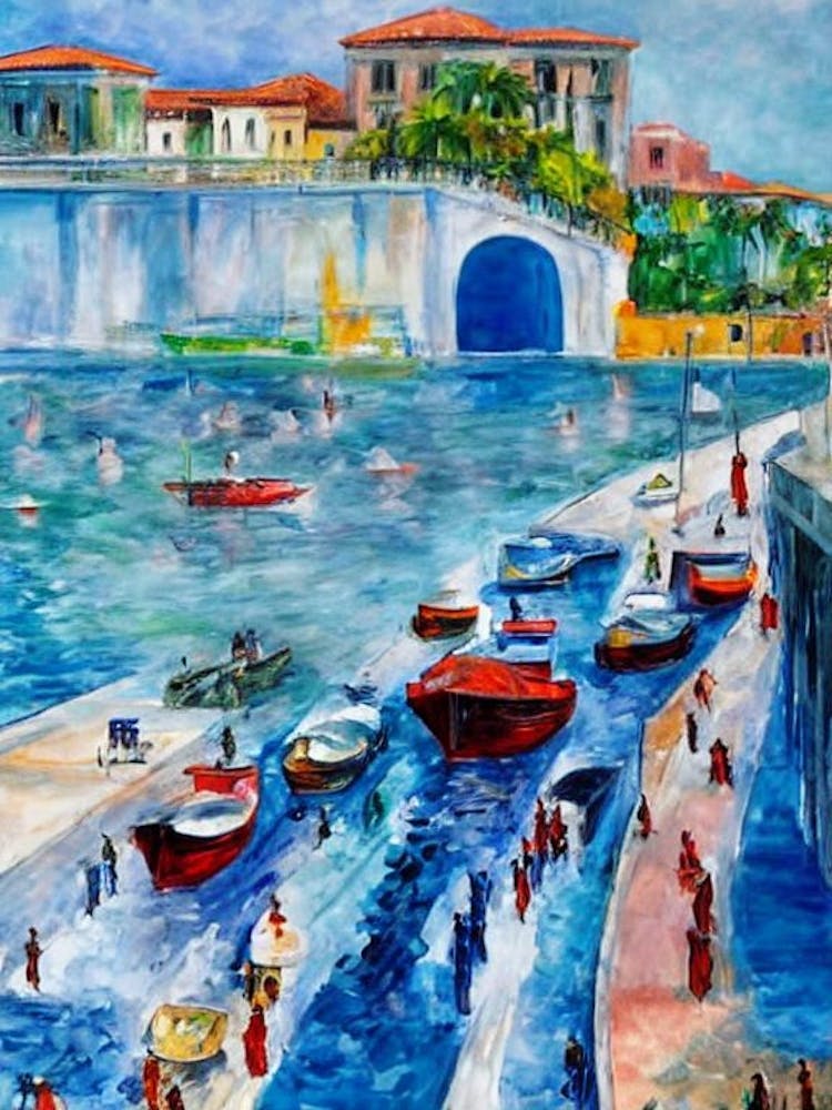 Port Of Havana Cuba Abstract Block 1 harbour