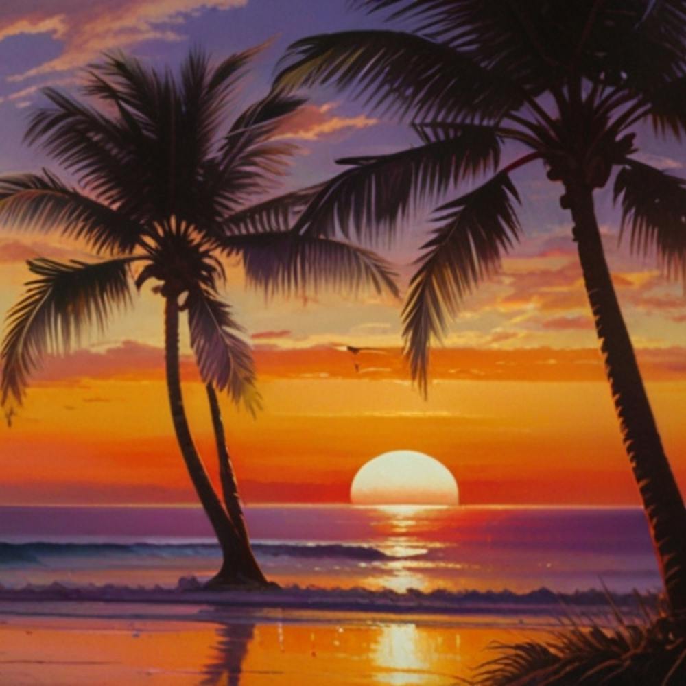 Sonnenuntergang am Strand 1