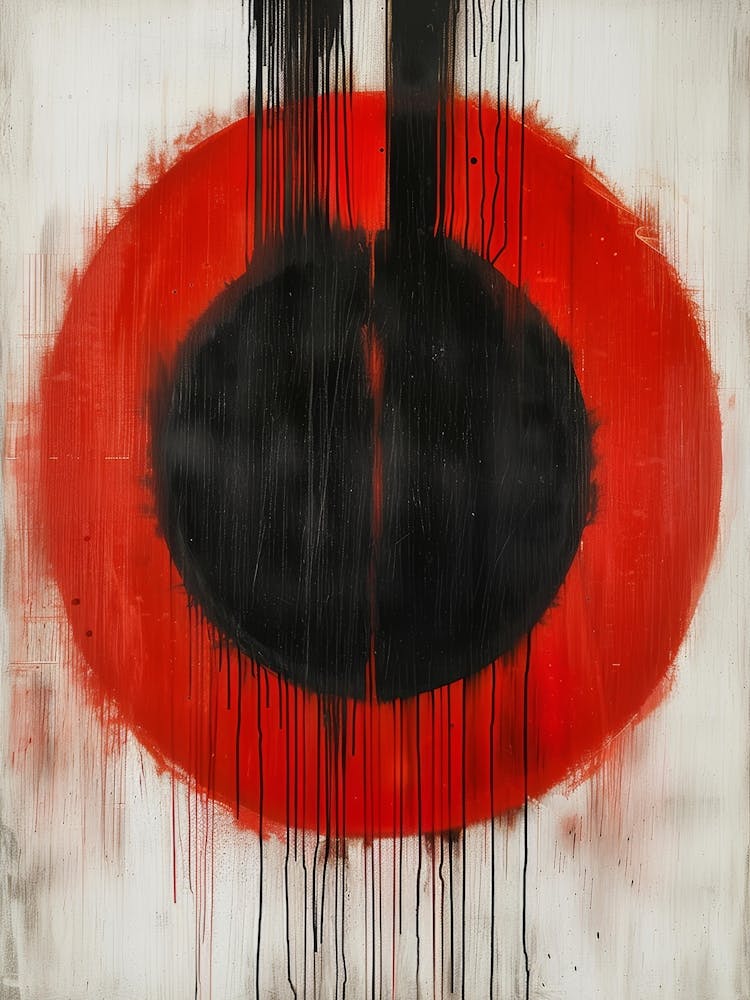 Black And Red Circle