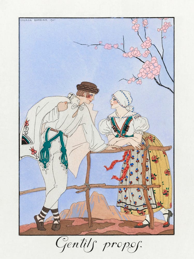 Gentils Propos (1922), George Barbier