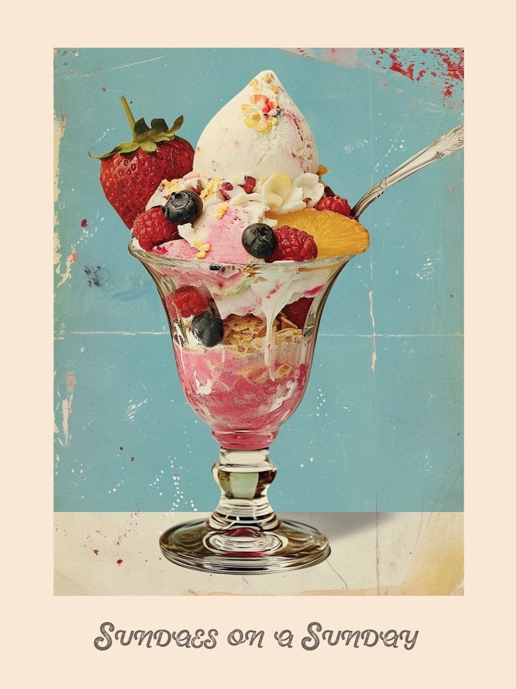 Sundaes On A Sunday Poster 4