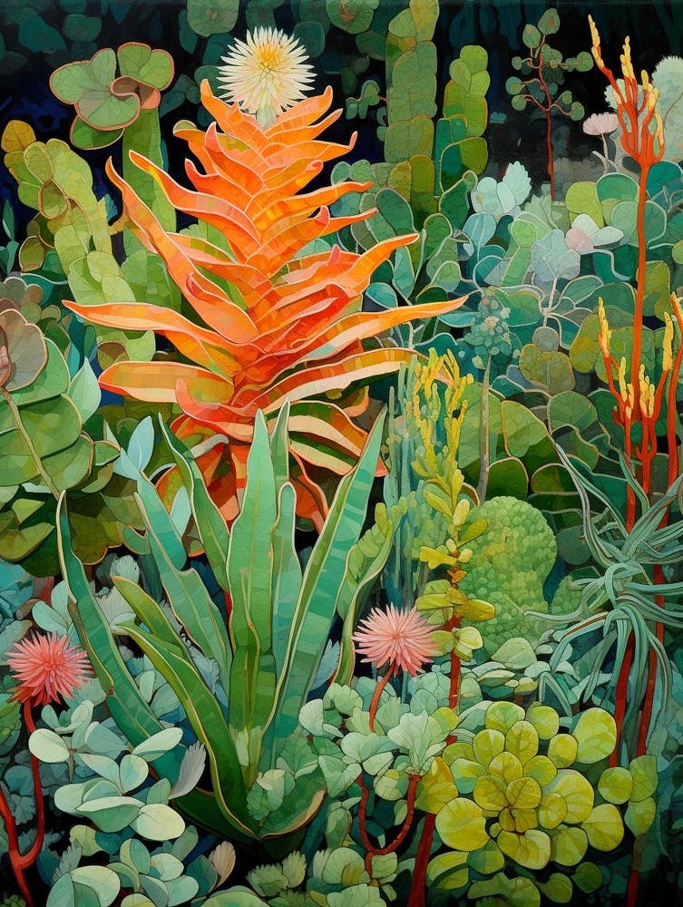 Tropical Plant Painting Jade Plant 3