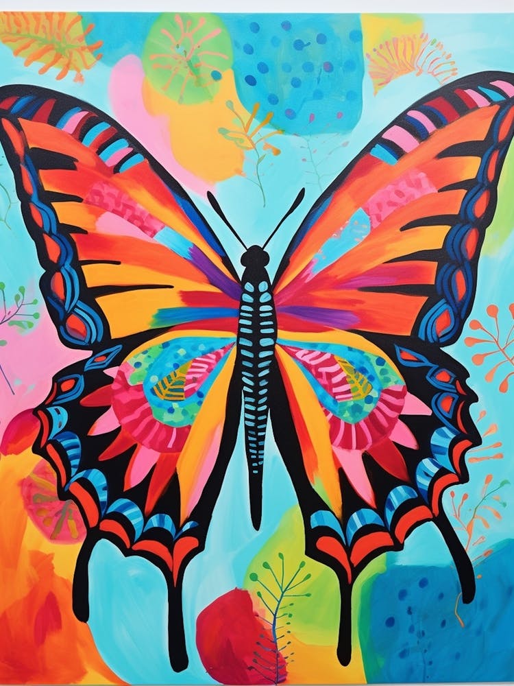 Pop Art Skipper Butterfly 1