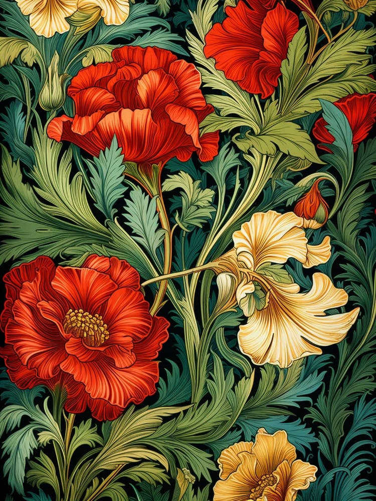 Rococo Floral Pattern