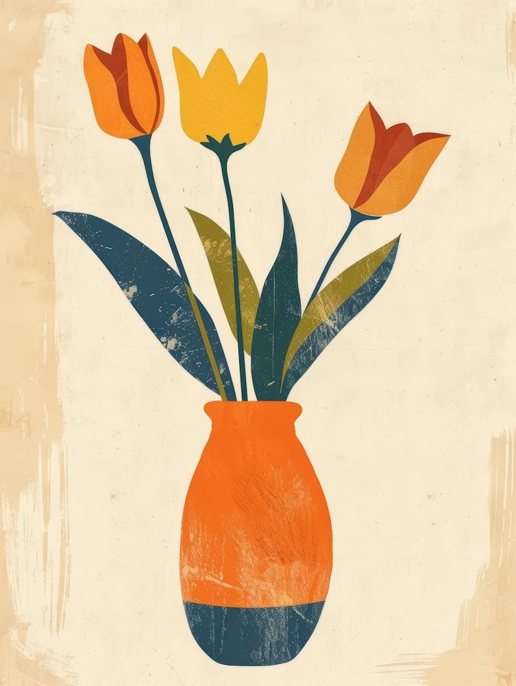 Tulips In A Vase 6