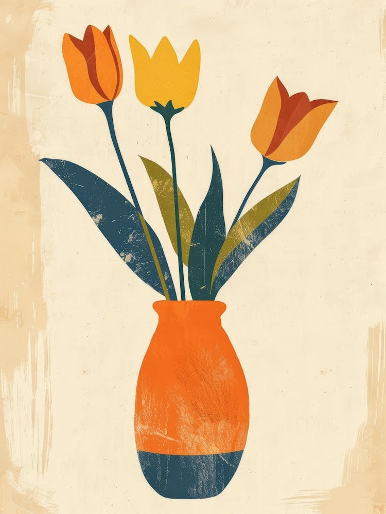 Tulips In A Vase 6