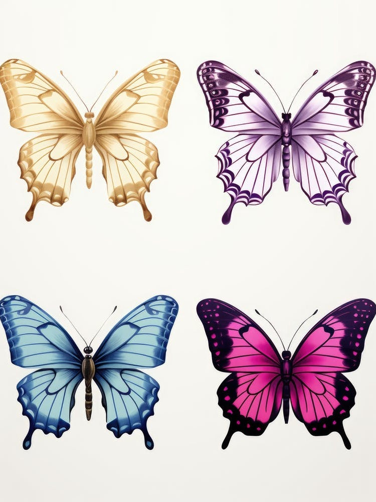 Set Of Butterflies 2