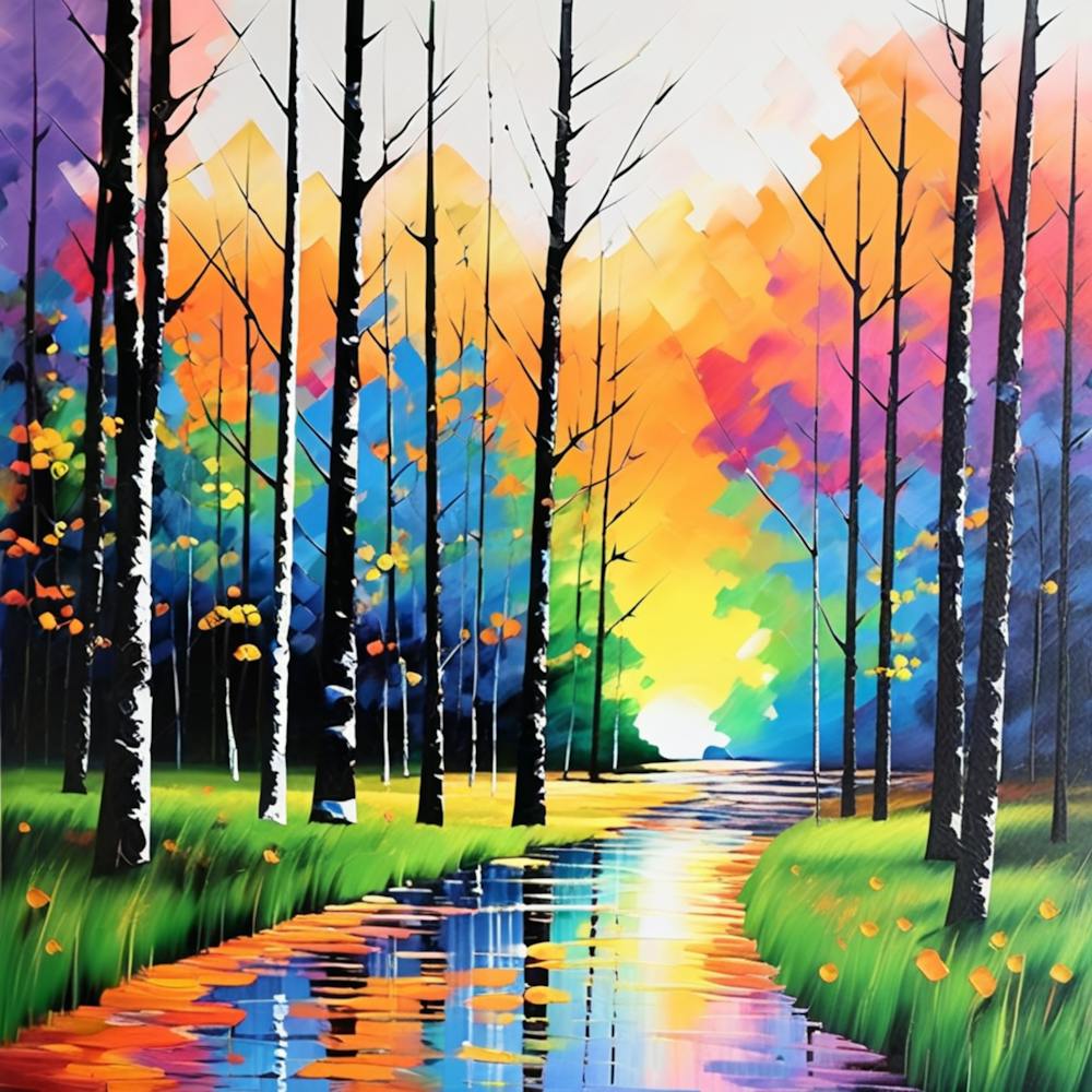 Sunset In The Woods 1