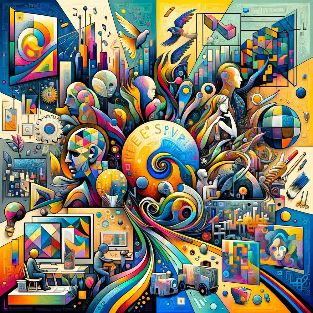 Lebendiges Spektrum der KI Art Print by Dannkis – Fy!