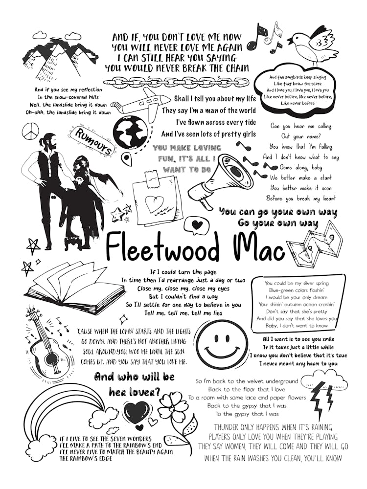Fleetwood Mac Doodle Lyrics
