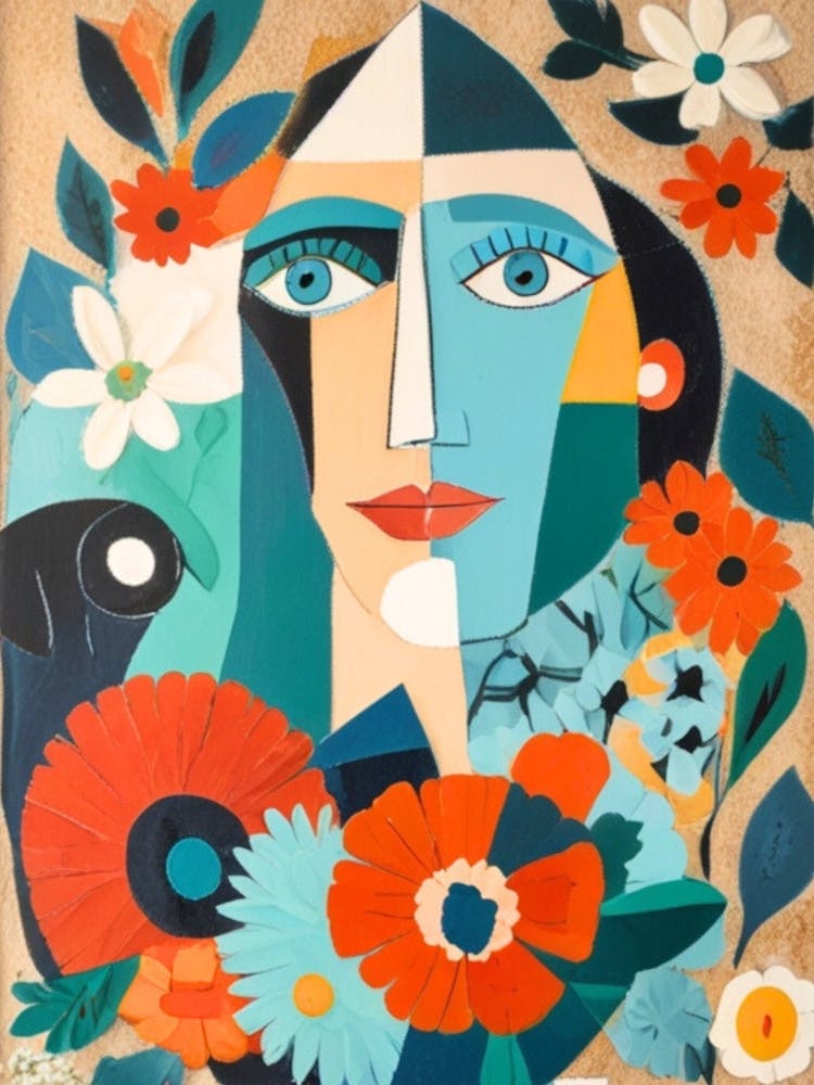 Woman With Flowers 16