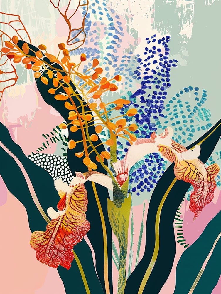 Colourful Flower Illustration Lantana 3