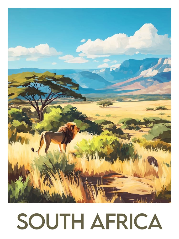 Affiche de voyage South Africa