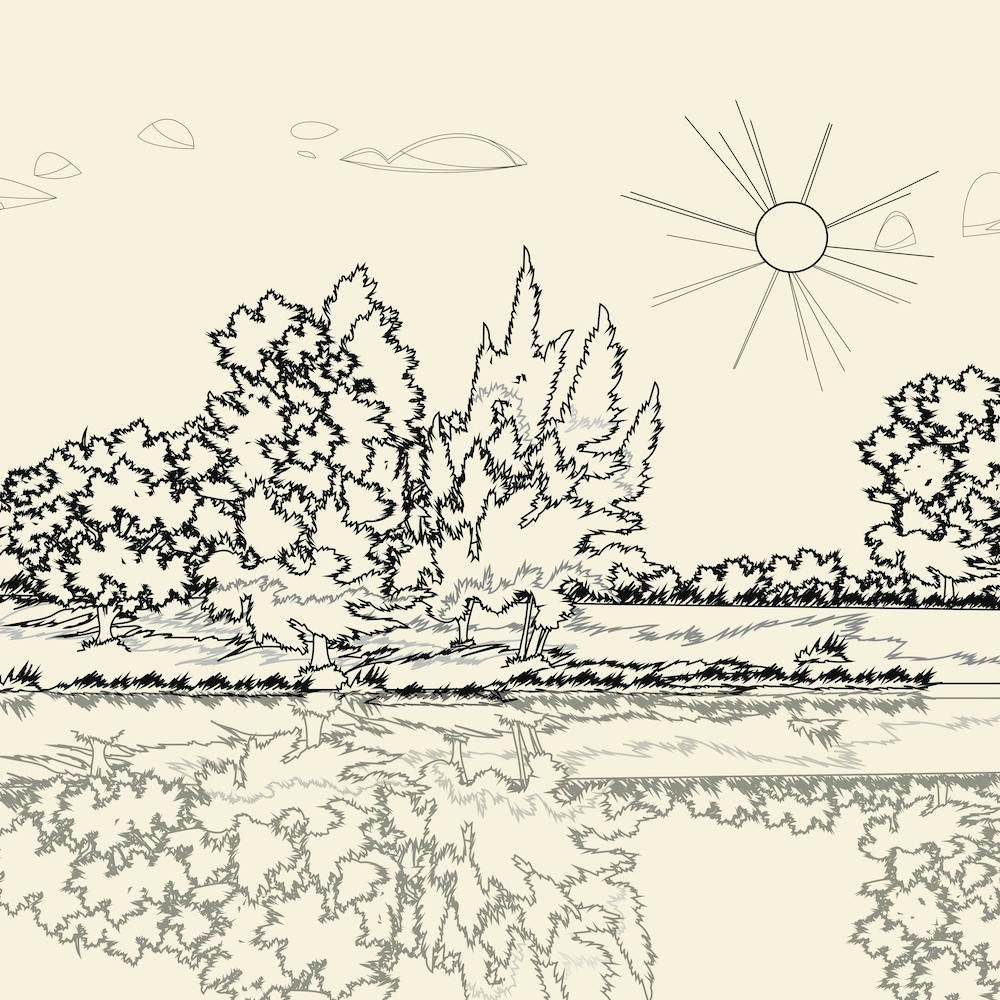 Line Wild Landscape 3